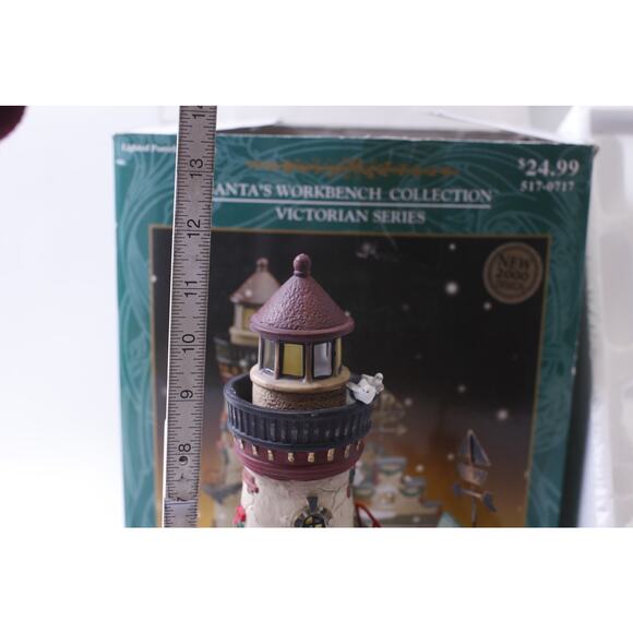 Butler's Wharf Lighthouse, Lighted, Porcelain, Santa's Workbench ~ 250130-WH 101 - Picture 6 of 7